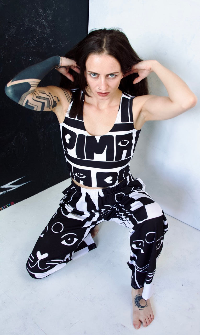 BUNNY PANTS - Hose mit Kunst