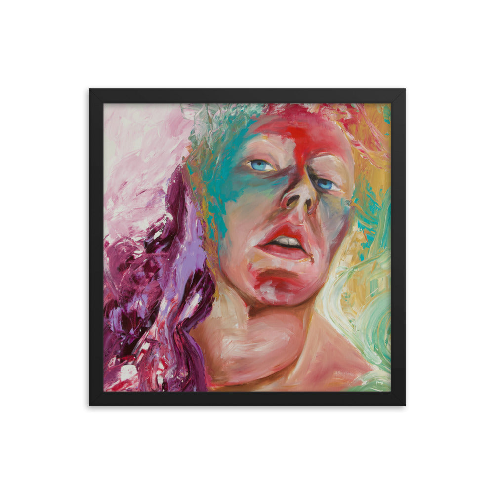 FRAMED LIEBESHERZ - Kunstdruck 40 x 40 cm