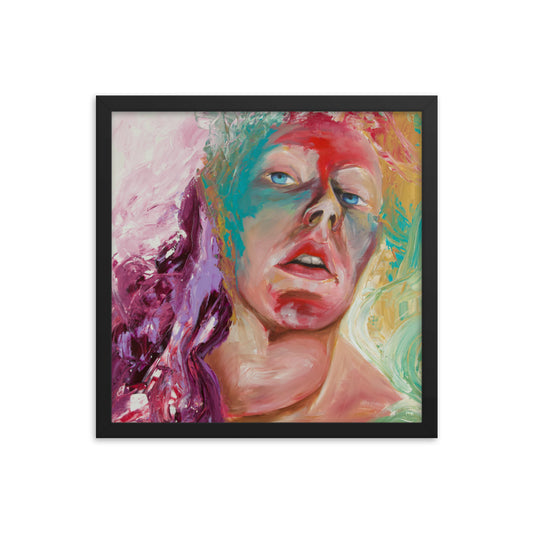 FRAMED LIEBESHERZ - Kunstdruck 40 x 40 cm