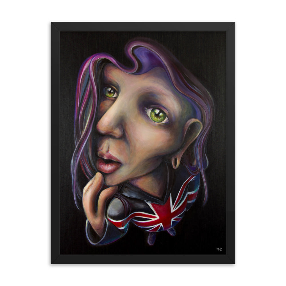 FRAMED UNION JACK - Kunstdruck 46 x 61 cm