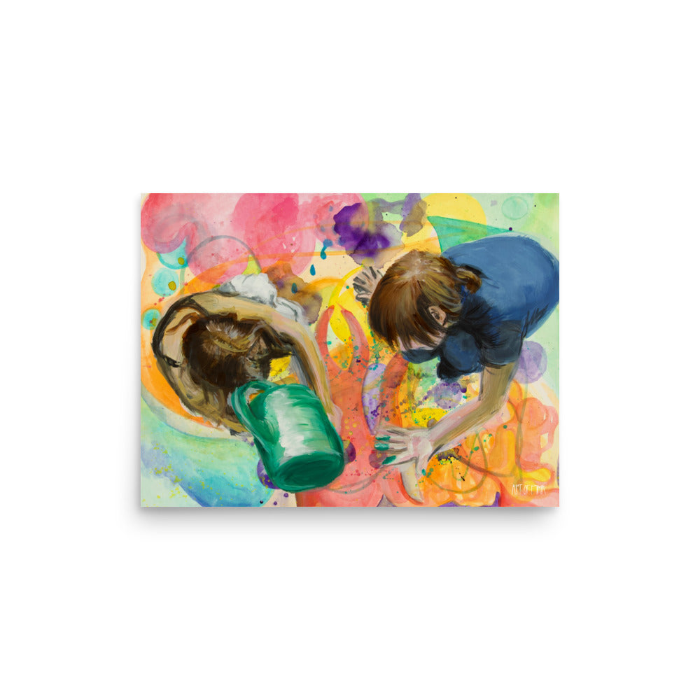 GREEN KIDS Print 30x40 cm