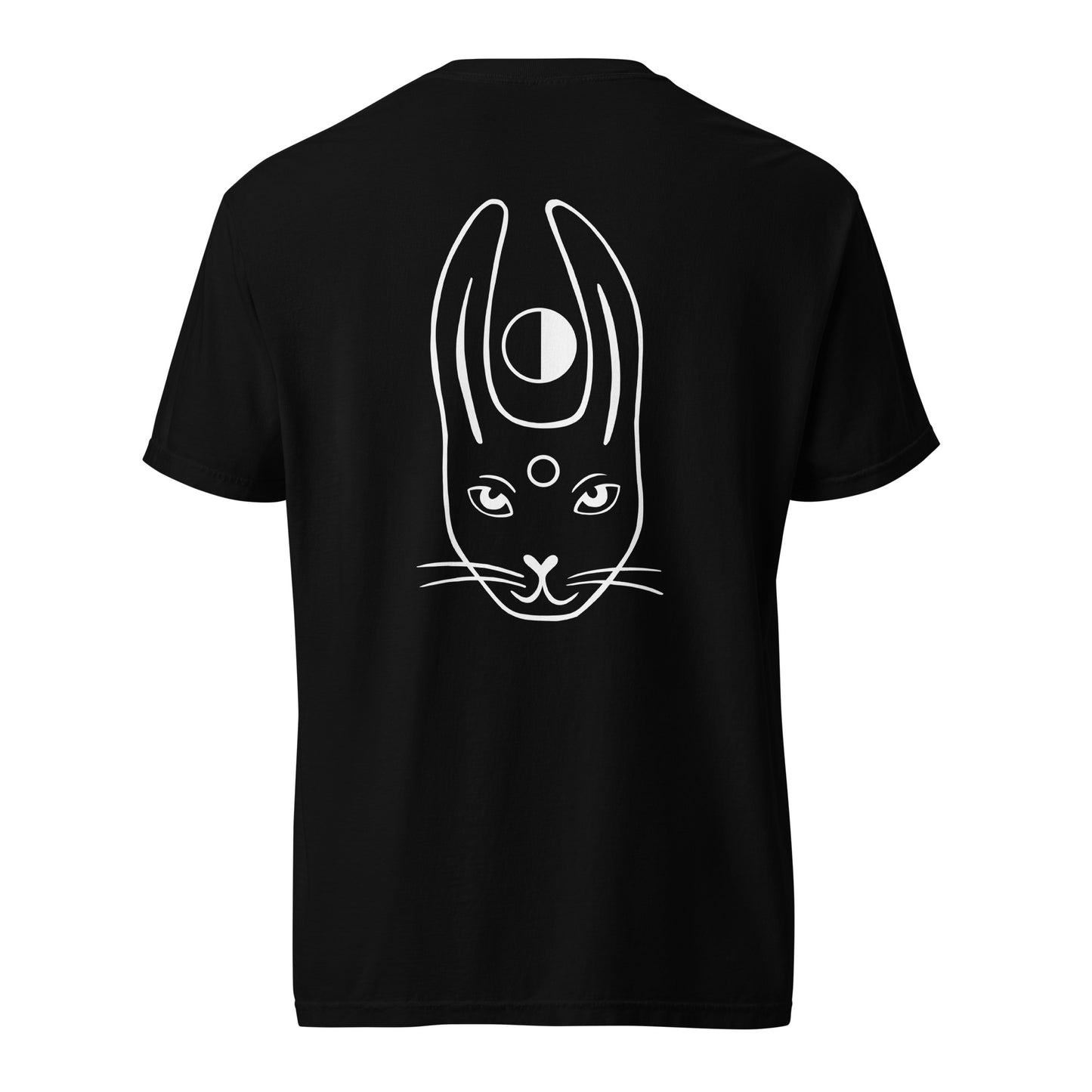 WHITE RABBIT - Hoodie mit Kunst + Stickerei