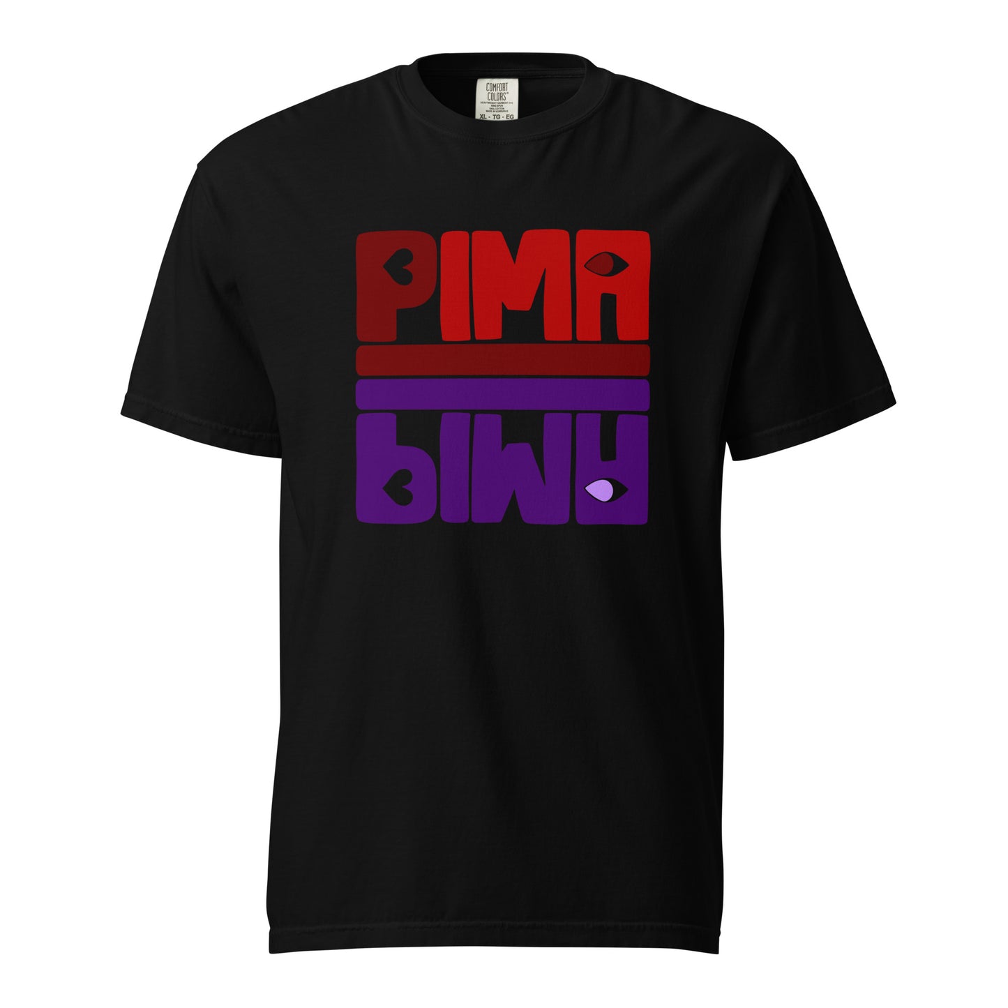 PIMA ROT LILA - Shirt mit Schrift