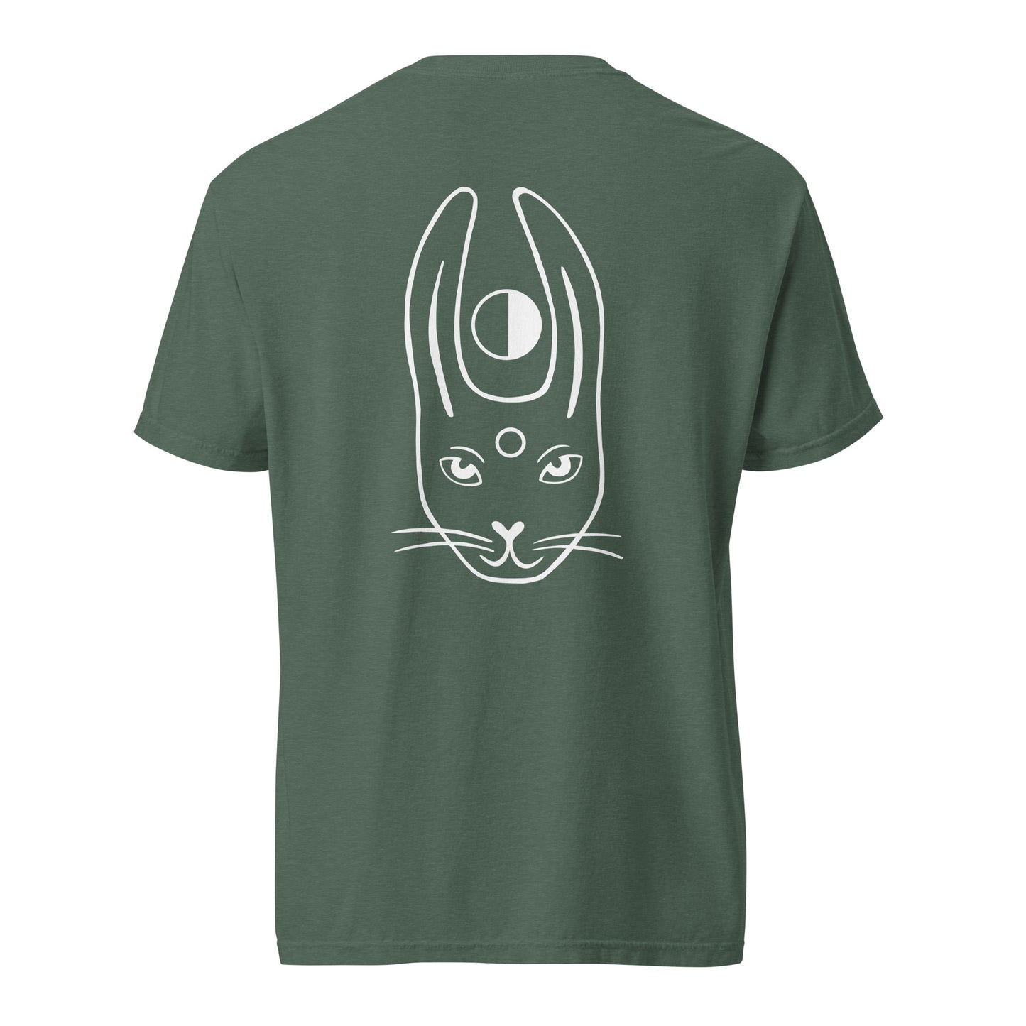 WHITE RABBIT - Hoodie mit Kunst + Stickerei