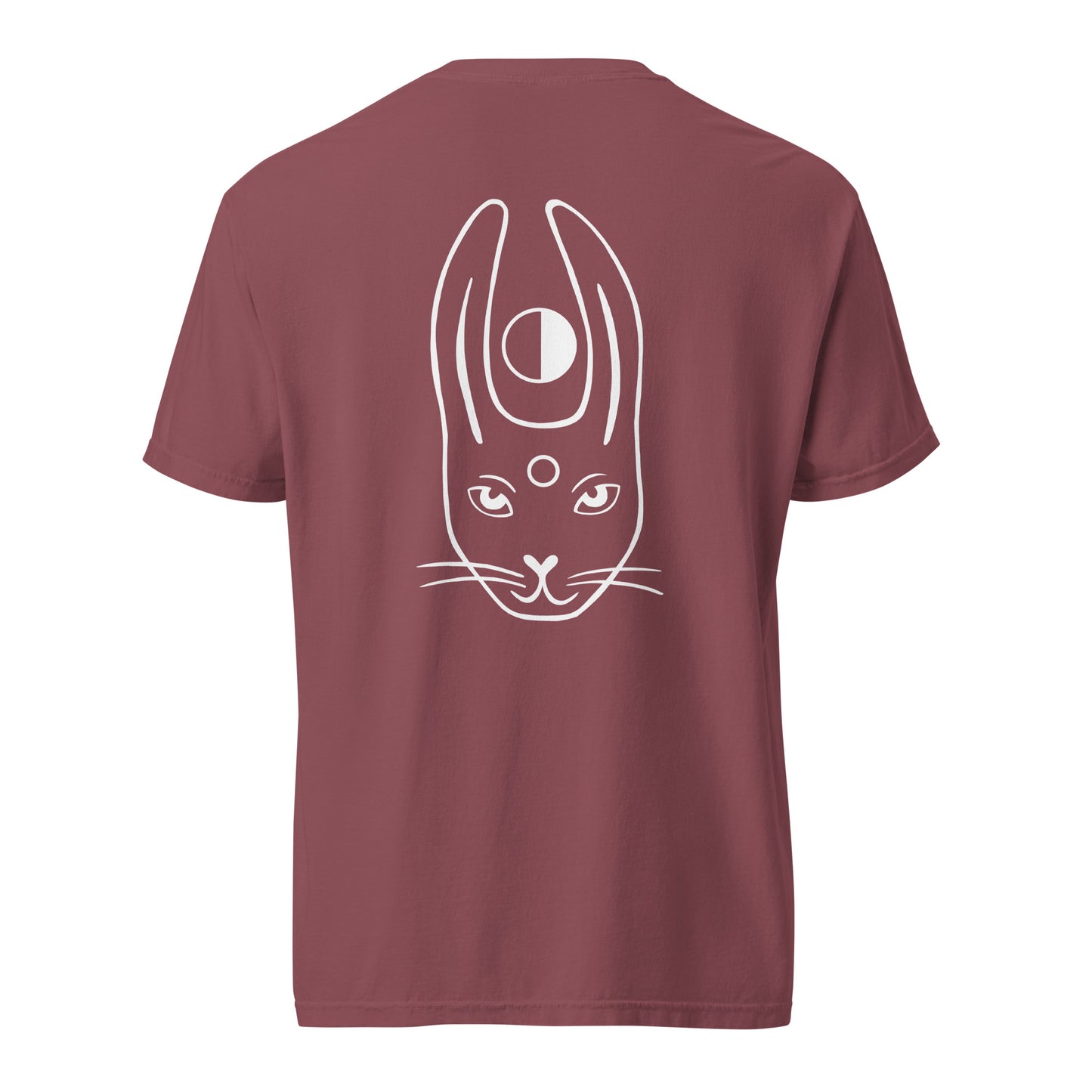 WHITE RABBIT - Hoodie mit Kunst + Stickerei