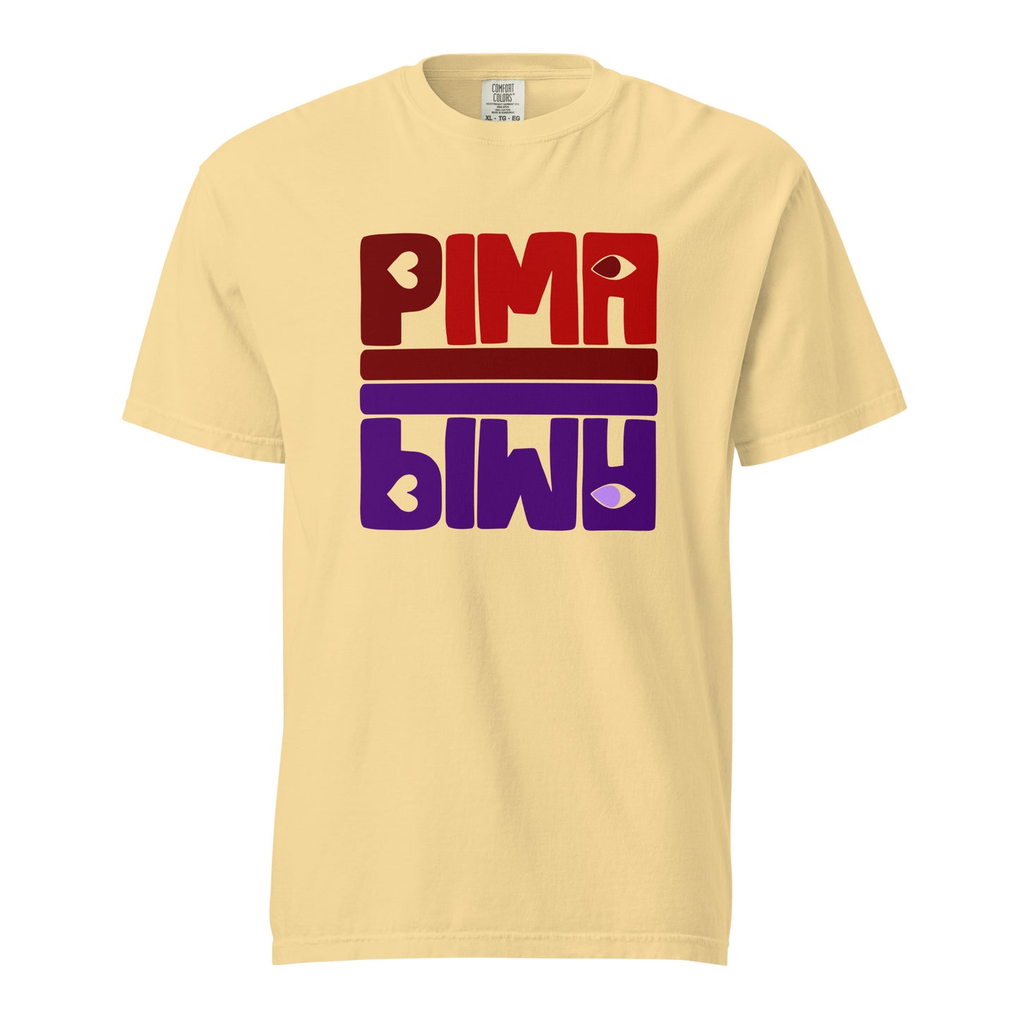 PIMA ROT LILA - Shirt mit Schrift