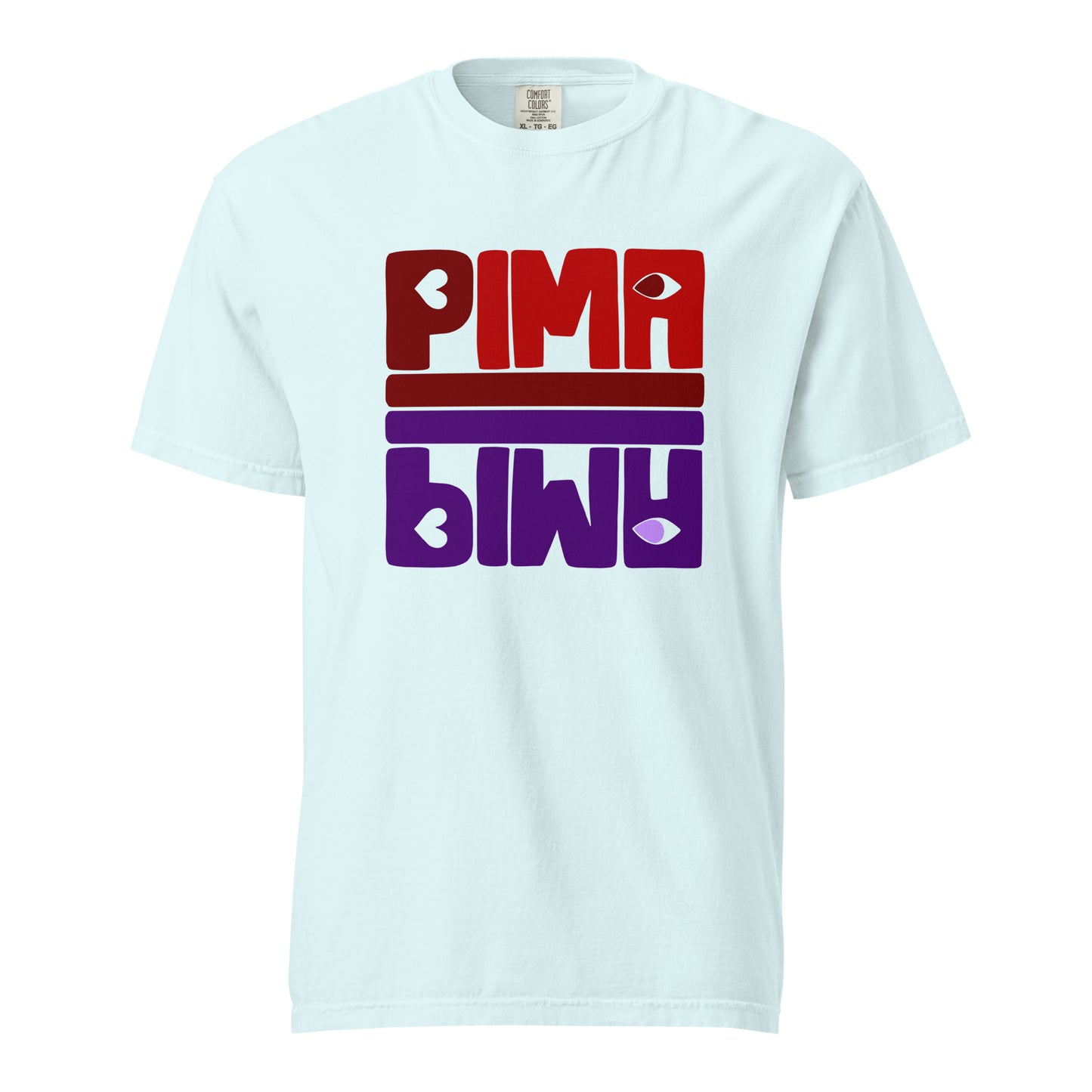PIMA ROT LILA - Shirt mit Schrift
