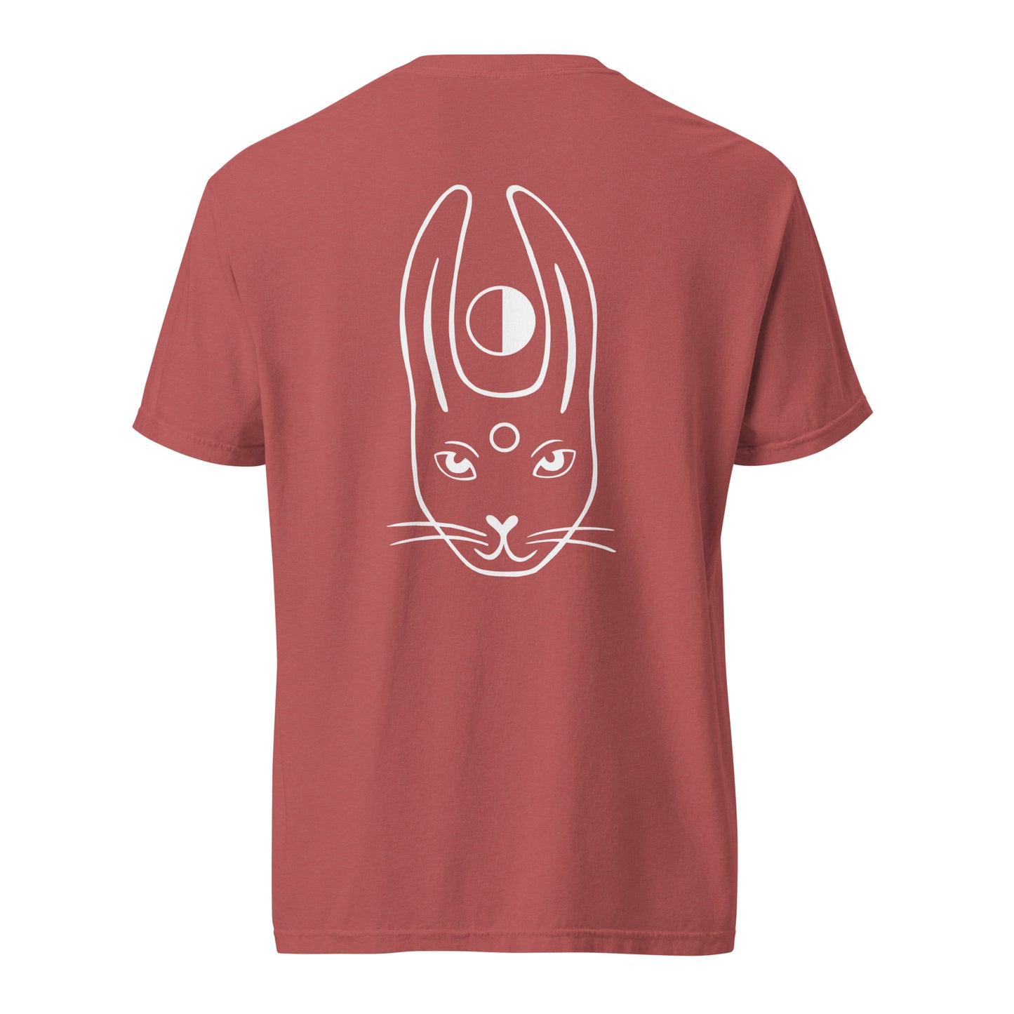 WHITE RABBIT - Hoodie mit Kunst + Stickerei