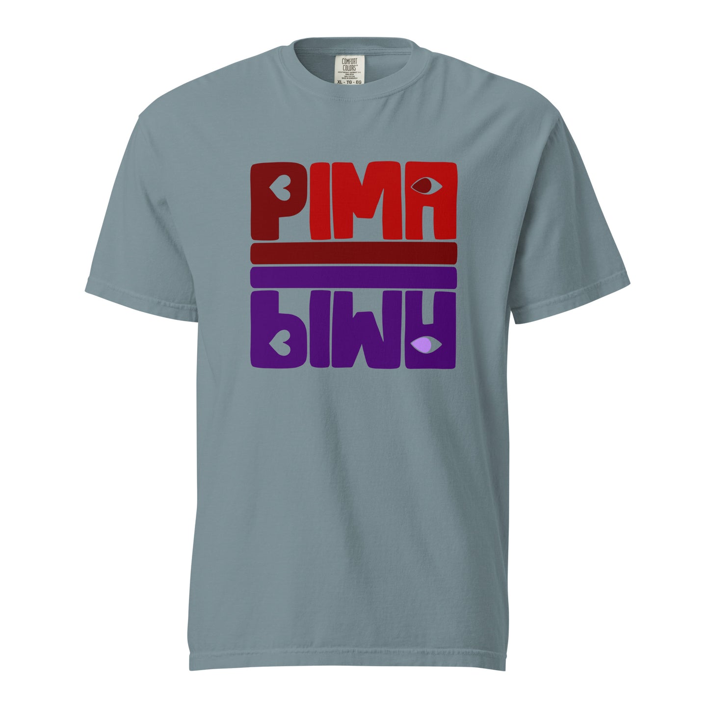 PIMA ROT LILA - Shirt mit Schrift