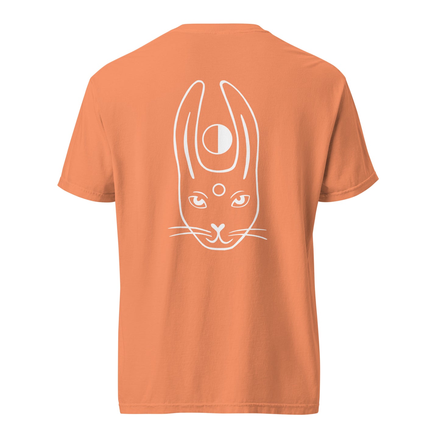 WHITE RABBIT - Hoodie mit Kunst + Stickerei