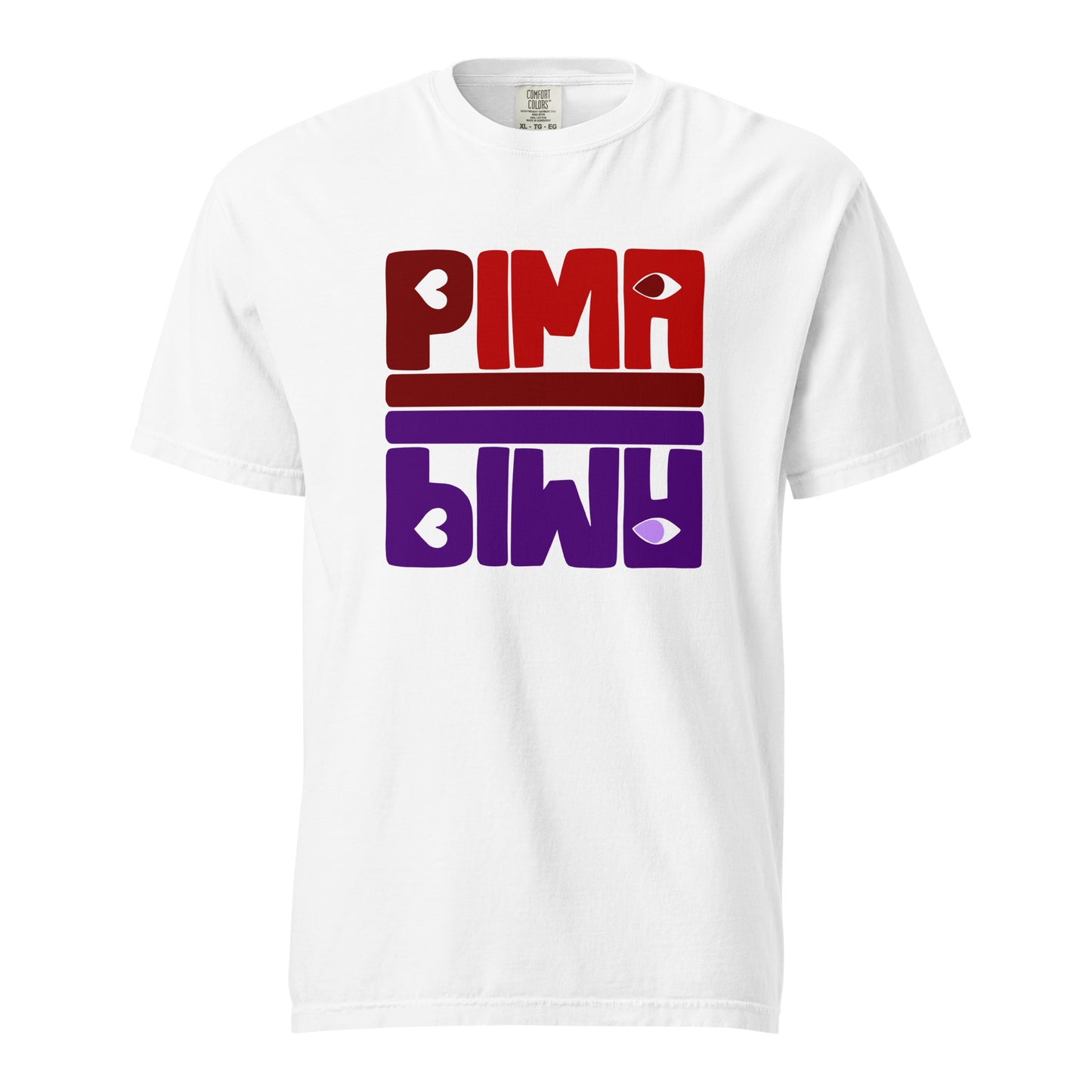 PIMA ROT LILA - Shirt mit Schrift