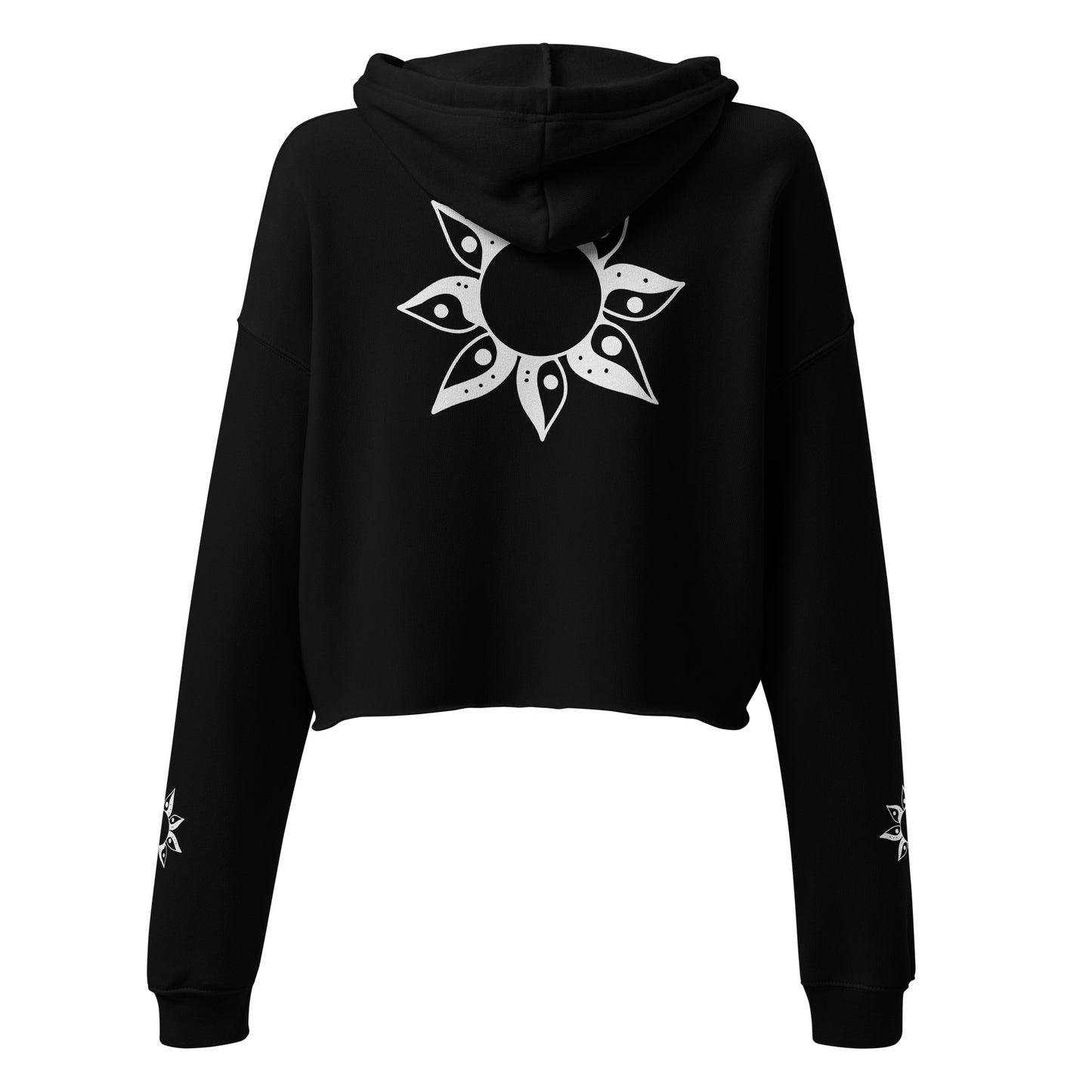 YIN YANG SUN - Crop Hoodie mit Kunst