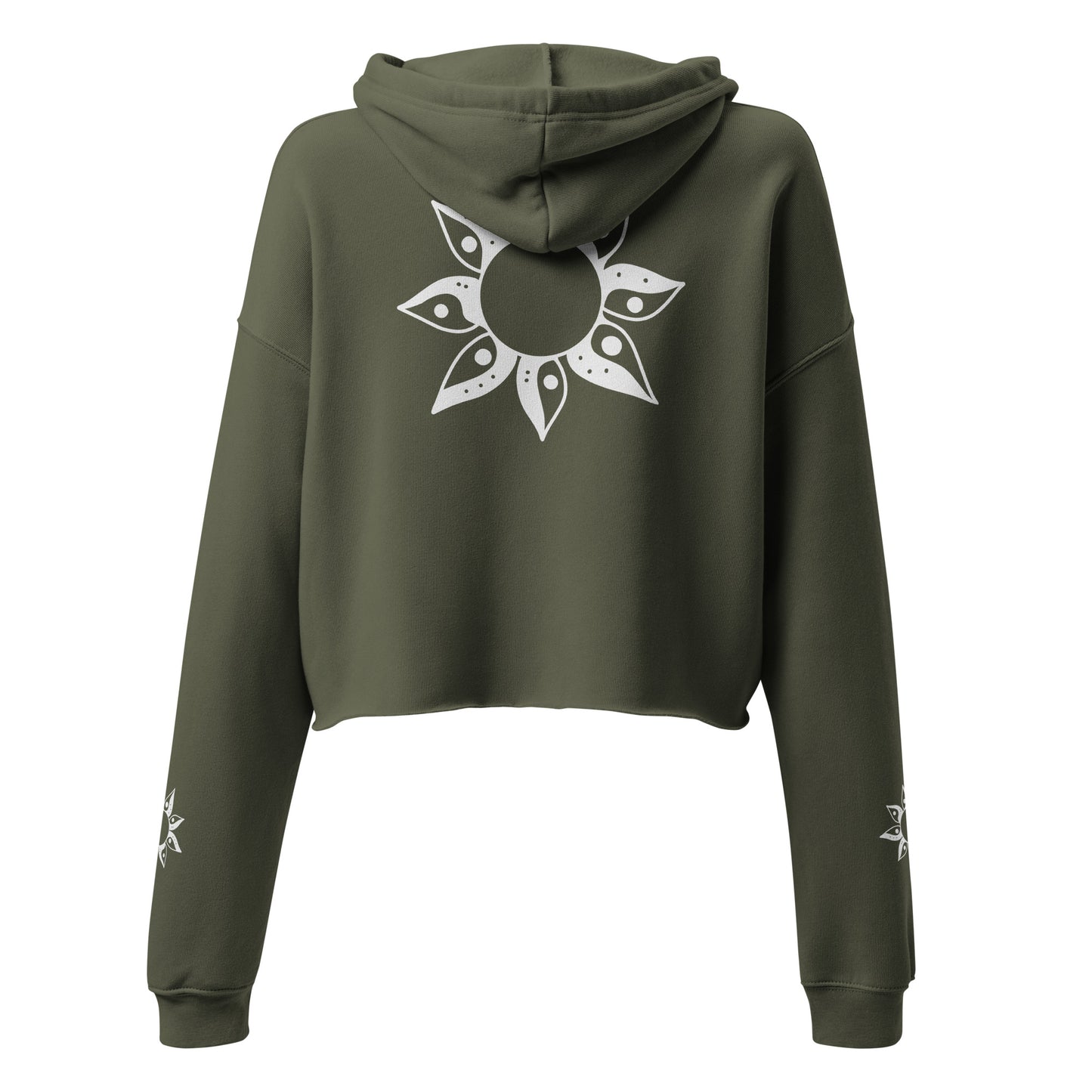 YIN YANG SUN - Crop Hoodie mit Kunst