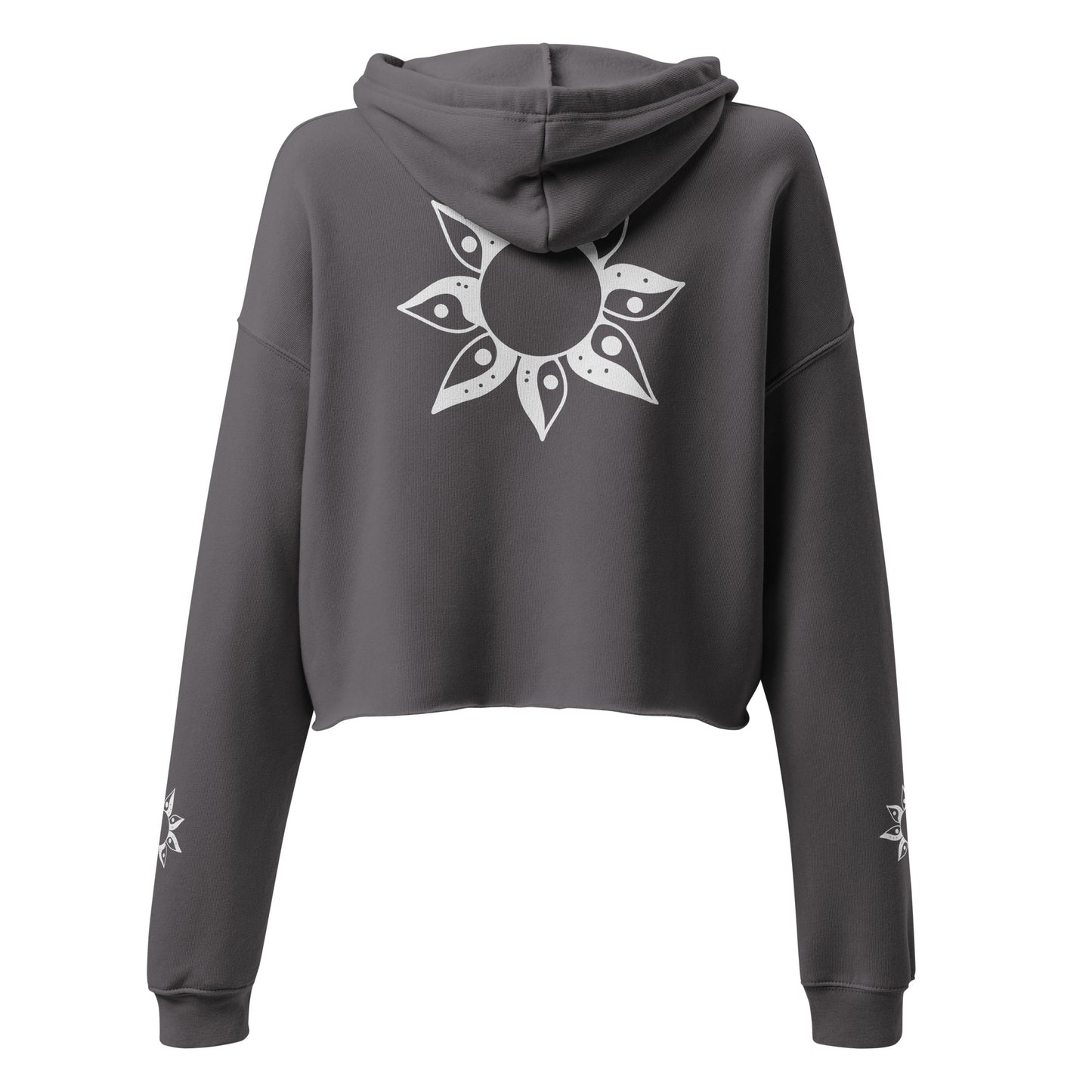 YIN YANG SUN - Crop Hoodie mit Kunst