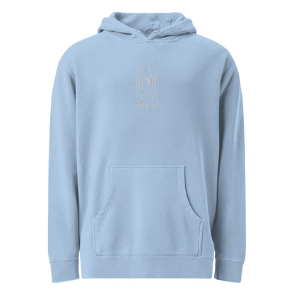 STITCH BUNNY embroidery hoodie - pastel colors
