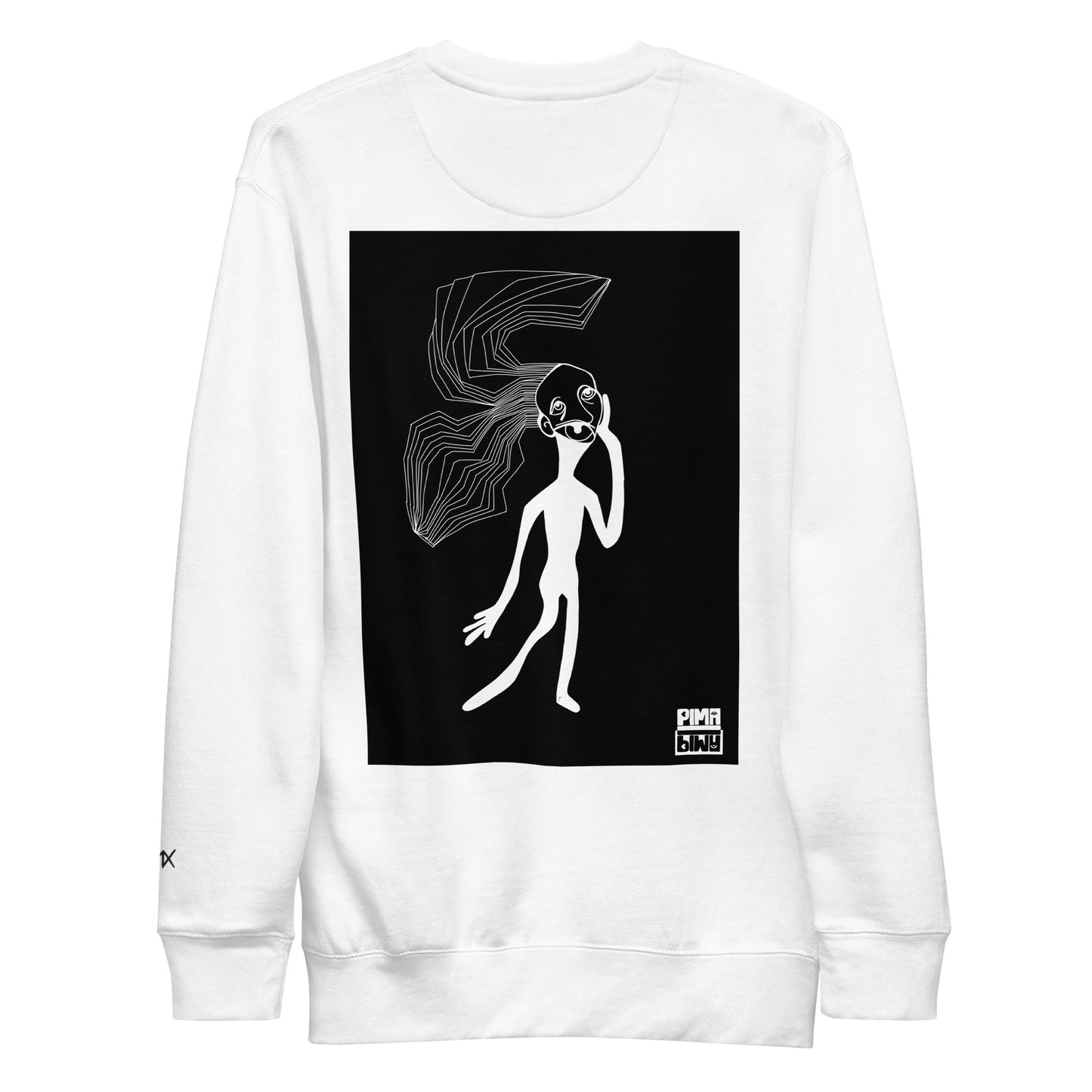 OFFSET MIND unisex sweater - white