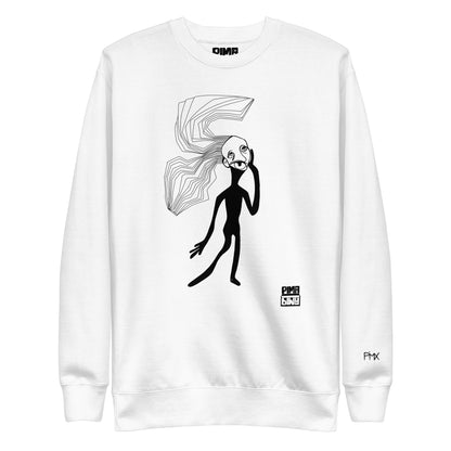 OFFSET MIND unisex sweater - white